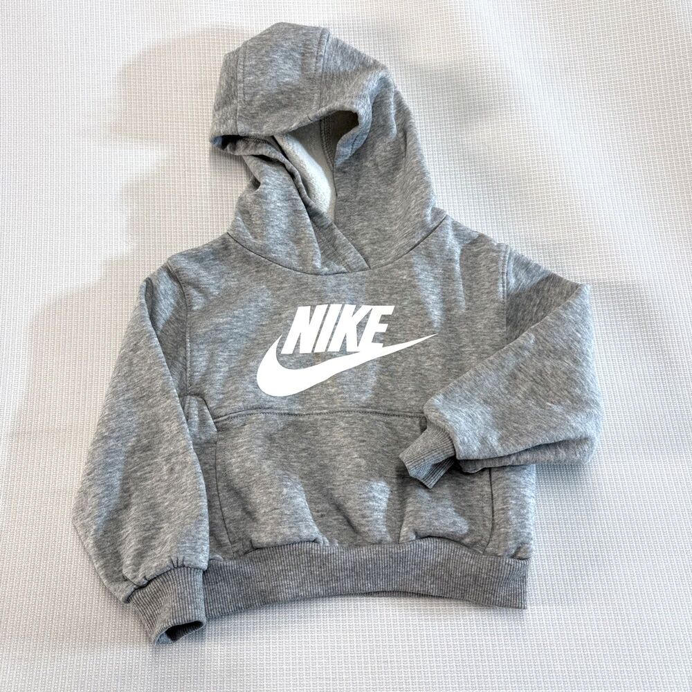 Nike Light Heather Gray Hoodie - 2T - 1-2 Years
